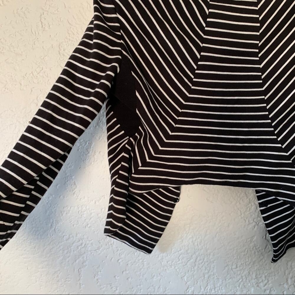 Robert Rodriguez black white striped blazer sz 4 - Picture 4 of 7